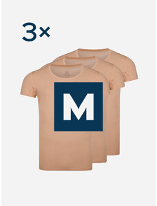 CityZen Triplepack pánské neviditelné tričko pod košili ARLON se zdvojeným podpažím - M