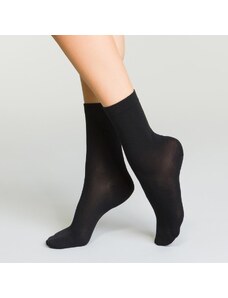 Blancheporte Polovysoké termo dámské ponožky černá 35-38