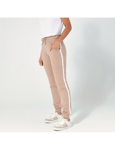 Blancheporte Sportovní kalhoty, dvoubarevný melton karamelová/bílá 50
