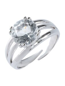 Blancheporte Stříbrný nastavitelný prsten s křišťálem stříbrná