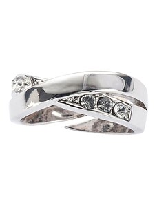 Blancheporte Stříbrný prsten s křišťály stříbřitá