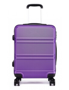 Konofactory Fialový odolný skořepinový cestovní kufr "Travelmania" - vel. M, L, XL