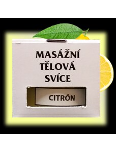 SVITSOL Svíčka "MASÁŽNÍ TĚLOVÁ" VALLERI LUXURY CITRON menší balení