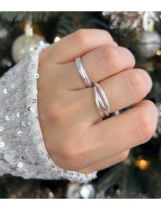 SYLVIENE Stříbrný prsten TRIPLE