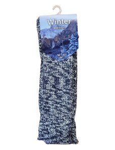 Ponožky dámské zimní žíhané