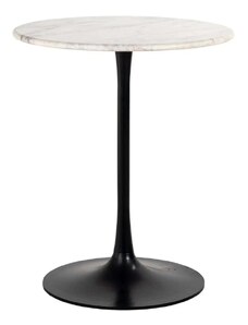 Bílý kulatý mramorový bistro stolek Richmond Carlten 65 cm
