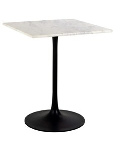 Bílý mramorový bistro stolek Richmond Carlten 65 x 65 cm