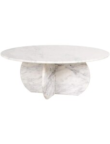 Bílý mramorový konferenční stolek Richmond Holmes 90 cm