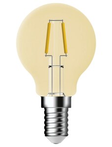 Nordlux Žlutá stmívatelná LED žárovka Classic Deco Mini-globe E14 4,2W