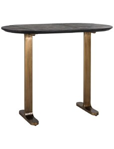 Černý dřevěný barový stůl Richmond Revelin 140 x 75 cm