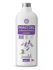 Nanolab Prací gel z Marseillského mýdla pro citlivou pokožku Levandule 1L