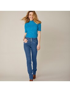 Blancheporte Rovné džíny s vysokým pasem, 2 délky na výběr denim 40