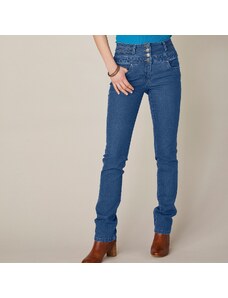 Blancheporte Rovné džíny s vysokým pasem, pro vysokou postavu denim 38