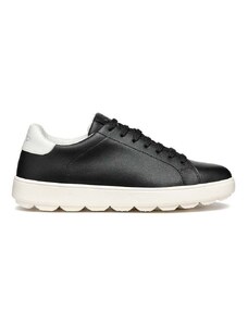 Kožené sneakers boty Geox D SPHERICA ECUB-1 černá barva, D45WEA 0009B C0127