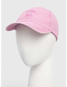 Bavlněná baseballová čepice Pinko růžová barva, 100621.A1QN