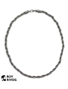 8mm ocelový náhrdelník stříbrné barvy | Roy rr n0202 Rivog