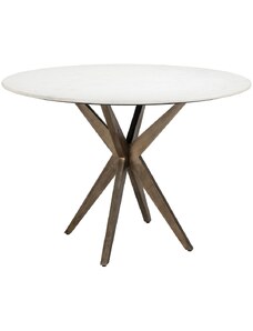 Bílý mramorový jídelní stůl Richmond Maisy 115 cm