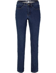 bonprix Měkoučké termo džíny, Slim Modrá