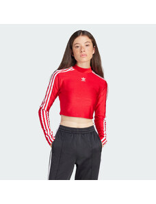 Adidas Tričko 3-Stripes Cropped Long Sleeve