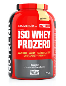 NUTREND Nutrend ISO WHEY PROZERO, 2250 g, pudinková vanilka