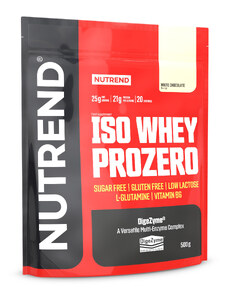 NUTREND Nutrend ISO WHEY PROZERO, 500 g, bílá čokoláda