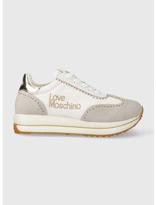 Sneakers boty Love Moschino bílá barva, JA15054G1IIND10A