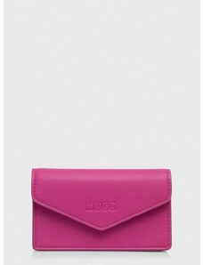 Peněženka HUGO růžová barva