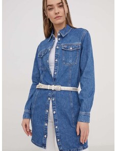 Džínové šaty Tommy Jeans mini, DW0DW17542