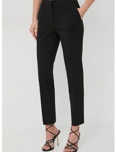 Kalhoty Twinset dámské, černá barva, fason cargo, high waist