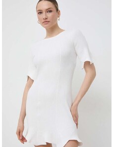 Šaty Twinset bílá barva, mini