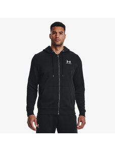 Pánská mikina Under Armour Essential Fleece Fz Hood Black