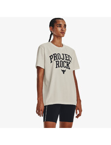 Dámské tričko Under Armour Project Rock Heavyweight Campus T-Shirt White