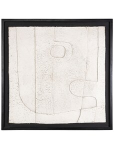 Bílý abstraktní obraz Richmond Phoebe II. 96,5 x 96,5 cm