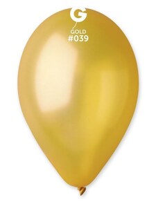GODAN Balónky metalické 1 ks Zlatá - průměr 30 cm