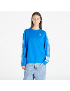 adidas Originals Dámská mikina adidas 3 Stripes Oversized Crew Sweatshirt Blue Bird