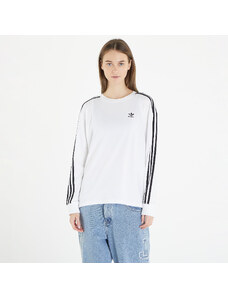 adidas Originals Dámské tričko adidas 3 Stripes Longsleeve T-Shirt White