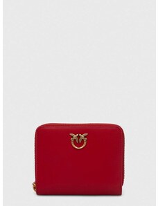 Kožená peněženka Pinko červená barva, 100249.A0F1
