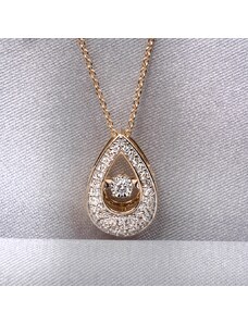 Diamantový náhrdelník ze 14kt zlata Planet Shop