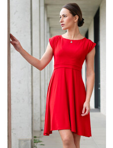 Krásná mamka Kojicí šaty Amalie MODAL red
