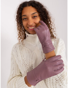 Fashionhunters Fialové elegantní dotykové rukavice