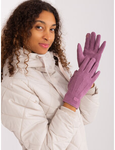 Fashionhunters Fialové dámské dotykové rukavice