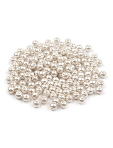 Skleněné voskové perly Ø6 mm, 50 gramů