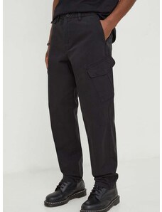 Kalhoty PS Paul Smith pánské, černá barva, jednoduché