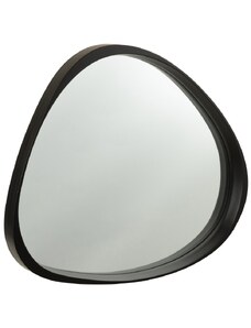 Černé lakované zrcadlo J-Line Toni 71 x 77 cm