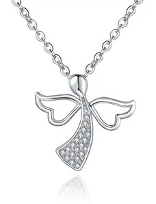 4U Stříbrný náhrdelník s andílkem Maty