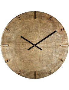 Zlaté kovové nástěnné hodiny Richmond Zane 74 cm