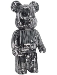 Stříbrná dekorativní soška Richmond Bear 104 cm