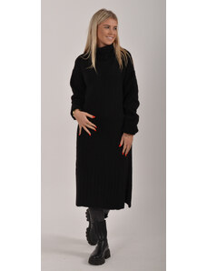 Enjoy Style Černé svetrové šaty ES1664