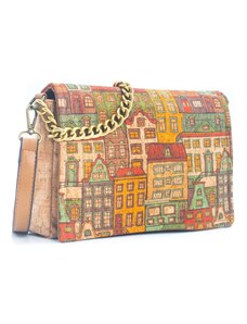 Cork Korková crossbody kabelka Pattern messenger