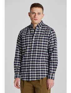 KOŠILE GANT REG OXFORD CHECK SHIRT modrá M